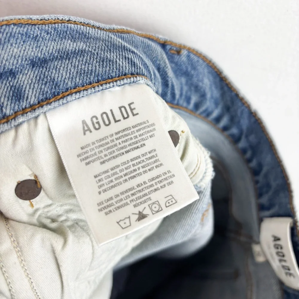 Agolde High Rise Slim Jeans Sz 26 - Picture 10 of 12